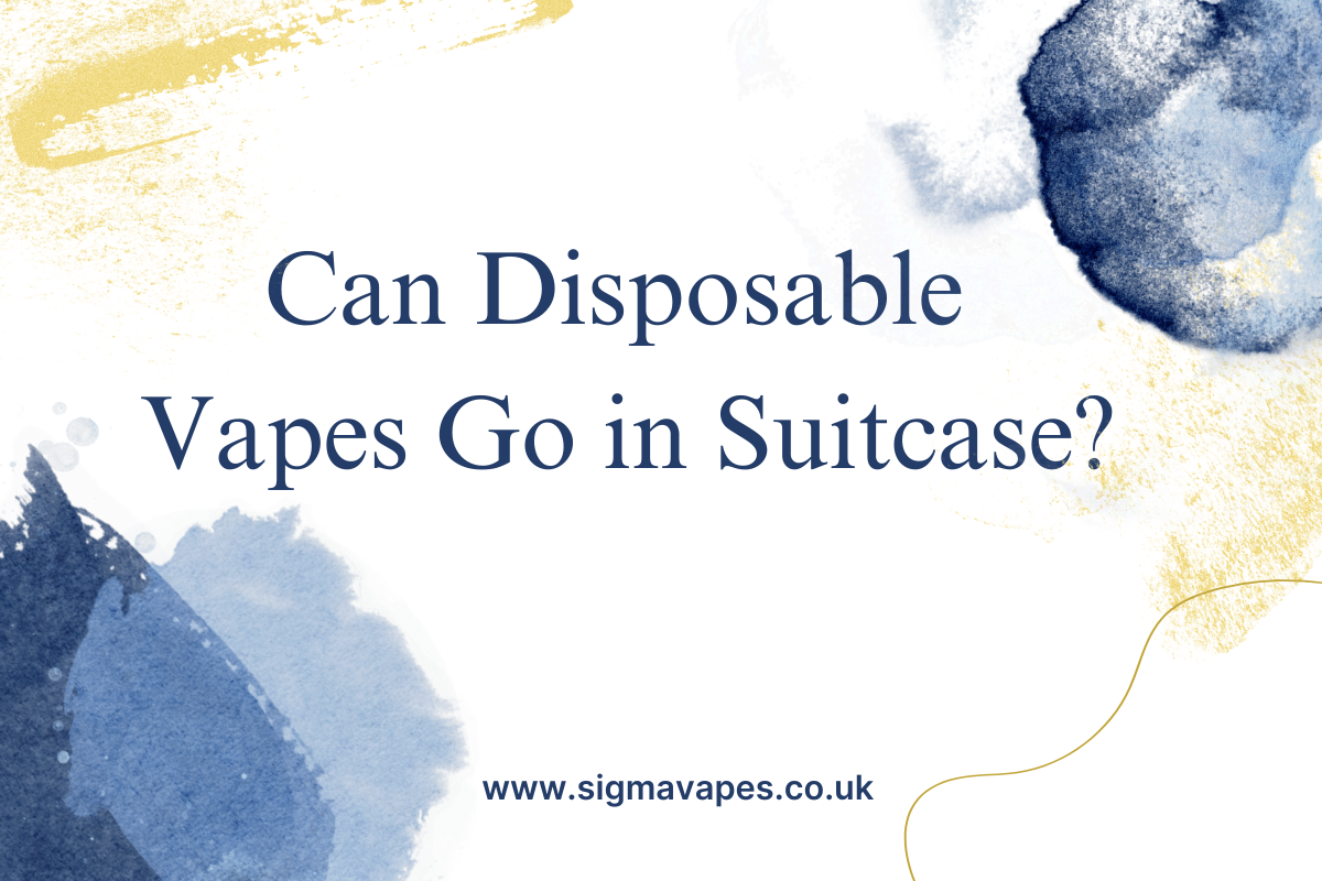 Can You Put Disposable Vapes In Your Suitcase?