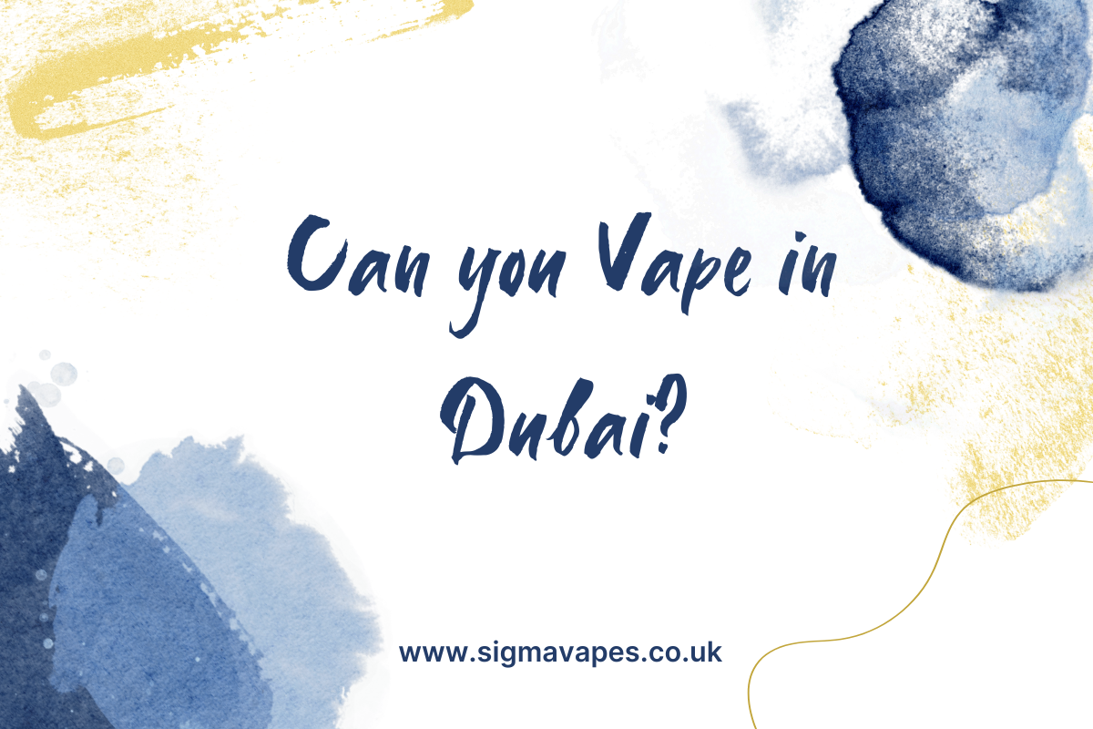 Can You Vape in Dubai?