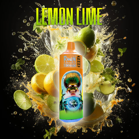 Lemon Lime RandM Tornado 9000 Disposable Vape