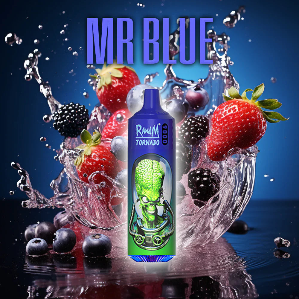 Mr. Blue RandM Tornado 9000 Disposable Vape