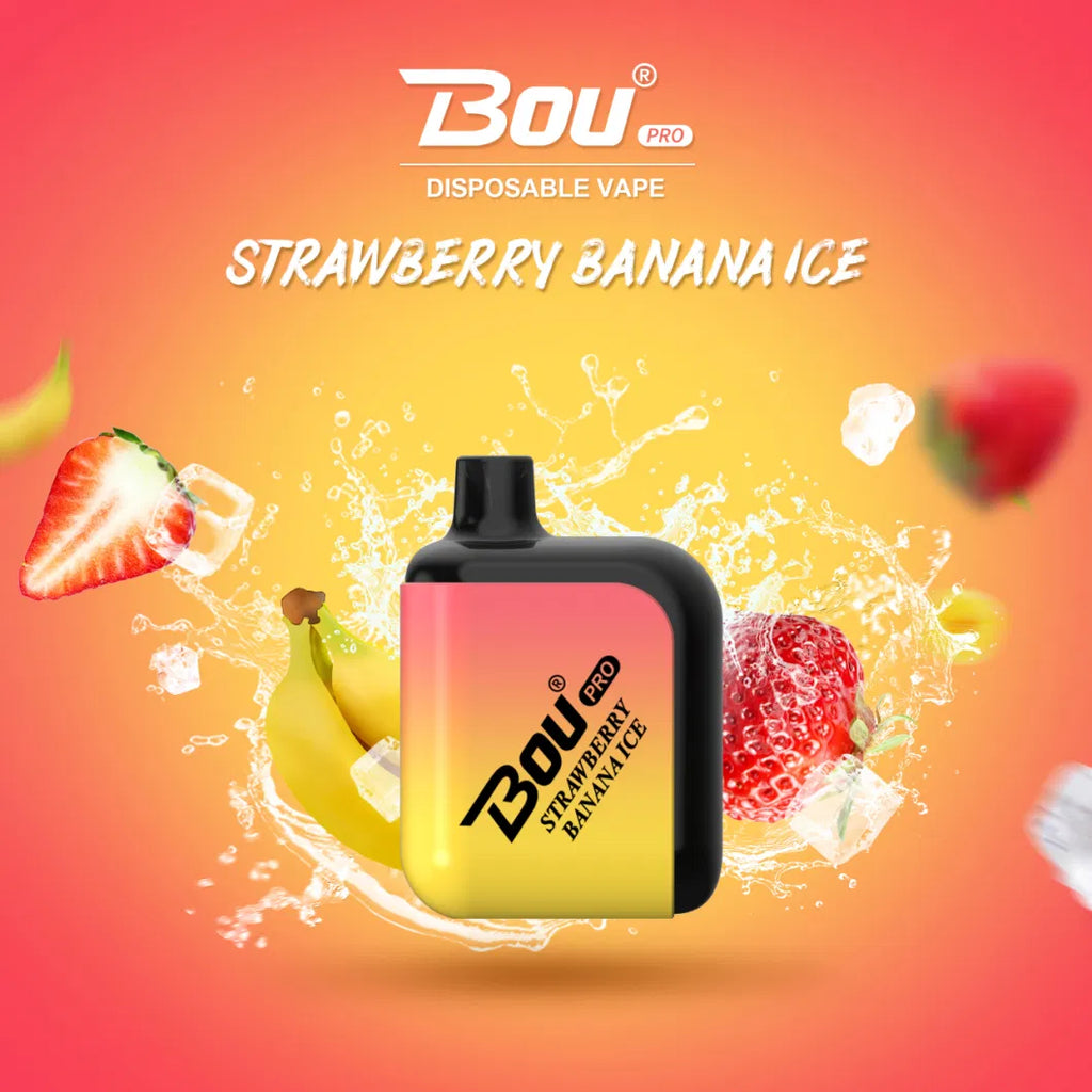 Strawberry Kiwi Bou Pro 7000 Disposable Vape