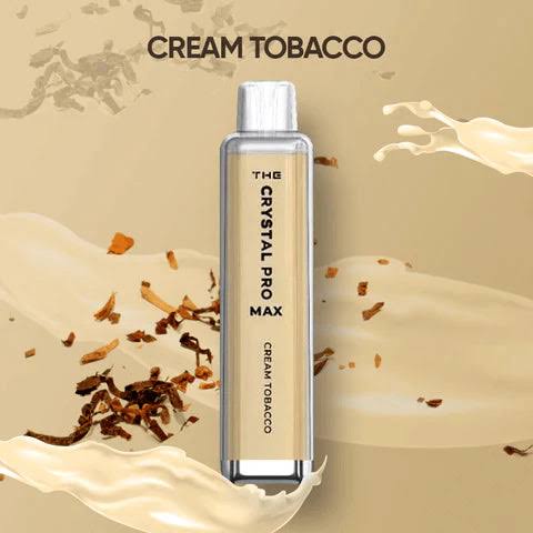 Cream Tabacco The Crystal Pro Max 4000 Puffs Disposable Vape