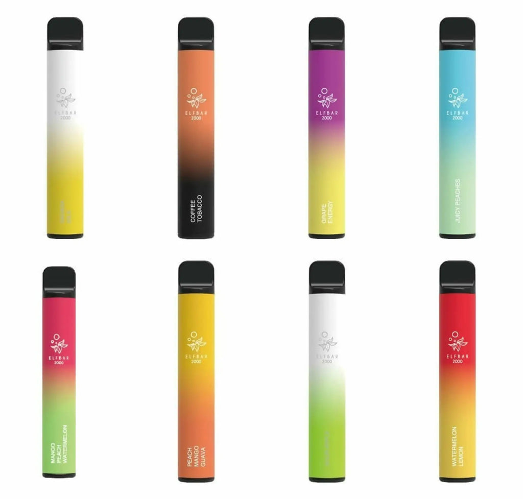 Elf Bar 2000 Puffs Disposable Vape (Box of 10)